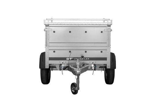 Einachsanhänger 150x106 UNITRAILER GARDEN 150 KIPP mit BIS-Seitenwänden und Aluminiumabdeckung