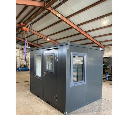 Bella Containereinheit isoliert in Anthrazit 4 x 2 Meter