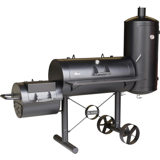 EL FUEGO AY 312 SMOKER HOLZKOHLEGRILL KIONA Kohlegrill, Schwarz